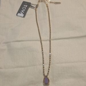 Tova Gold Black Diamond Brandy Milli Necklace